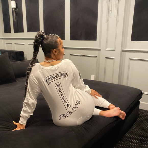 レッグウェア CHROME CHROME HEARTS Long Johns Mens Leggings HEARTS